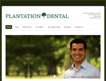 Tablet Screenshot of plantationdentaloffice.com